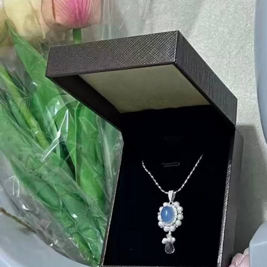 Blue Topaz Pendant Necklace