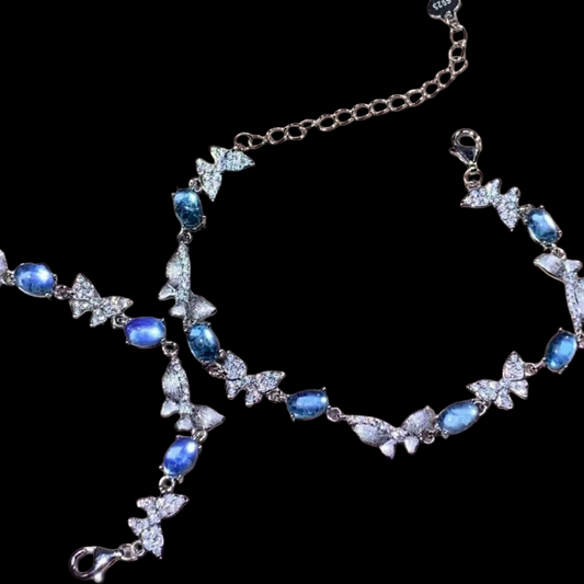 Aquamarine Bracelet and Pendant Set