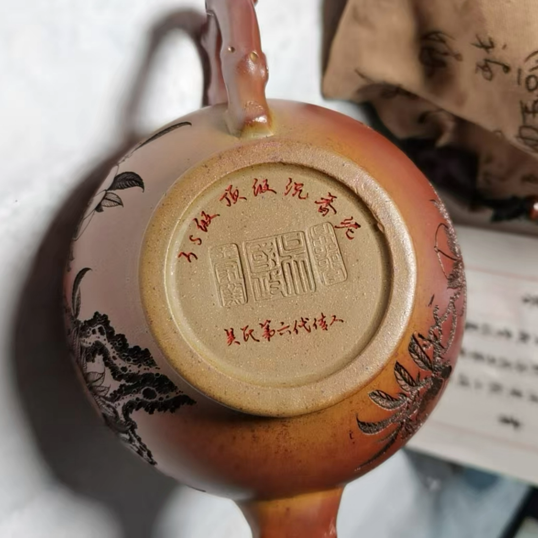 Peach and Plum Garden Collection: Purple Clay Teapots(桃李满园)