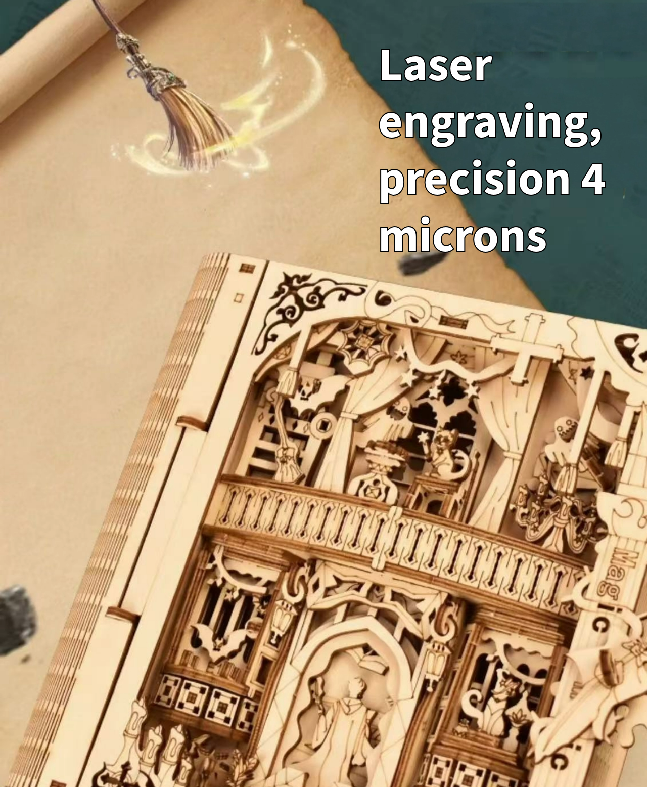 3D puzzle magic book (with storage)