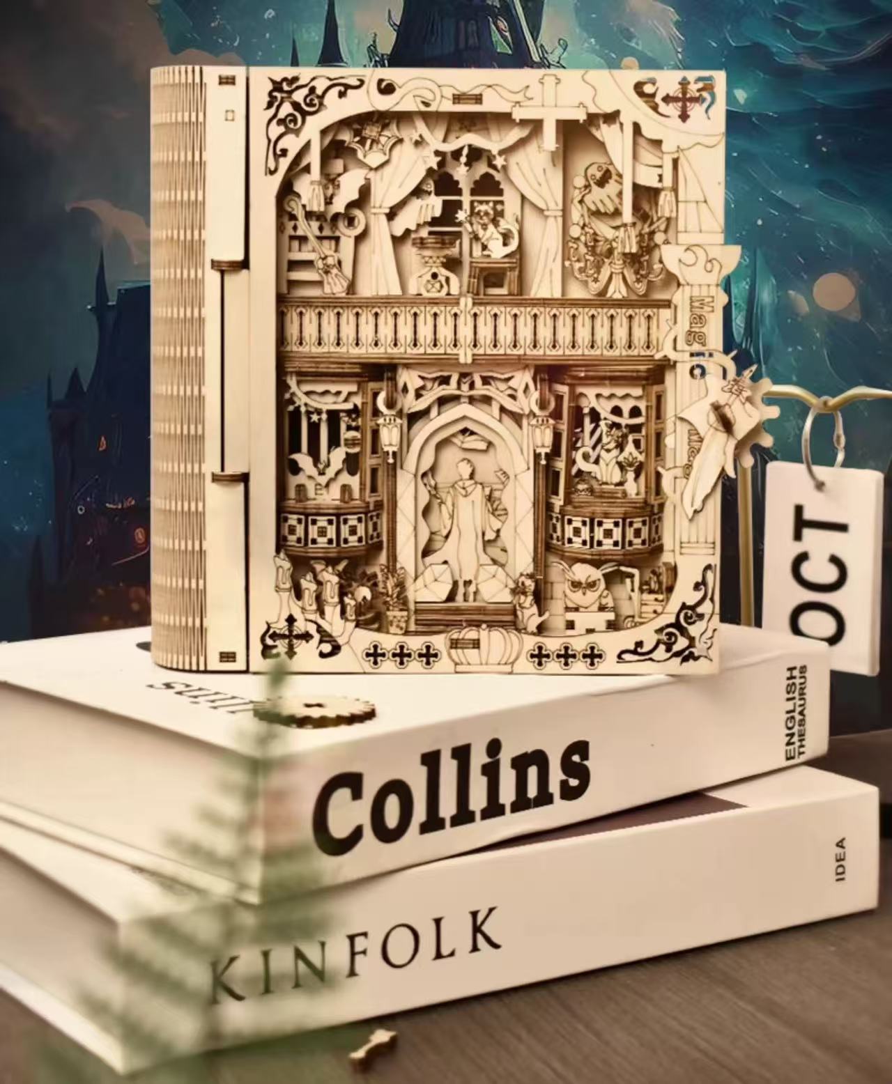 3D puzzle magic book (with storage)