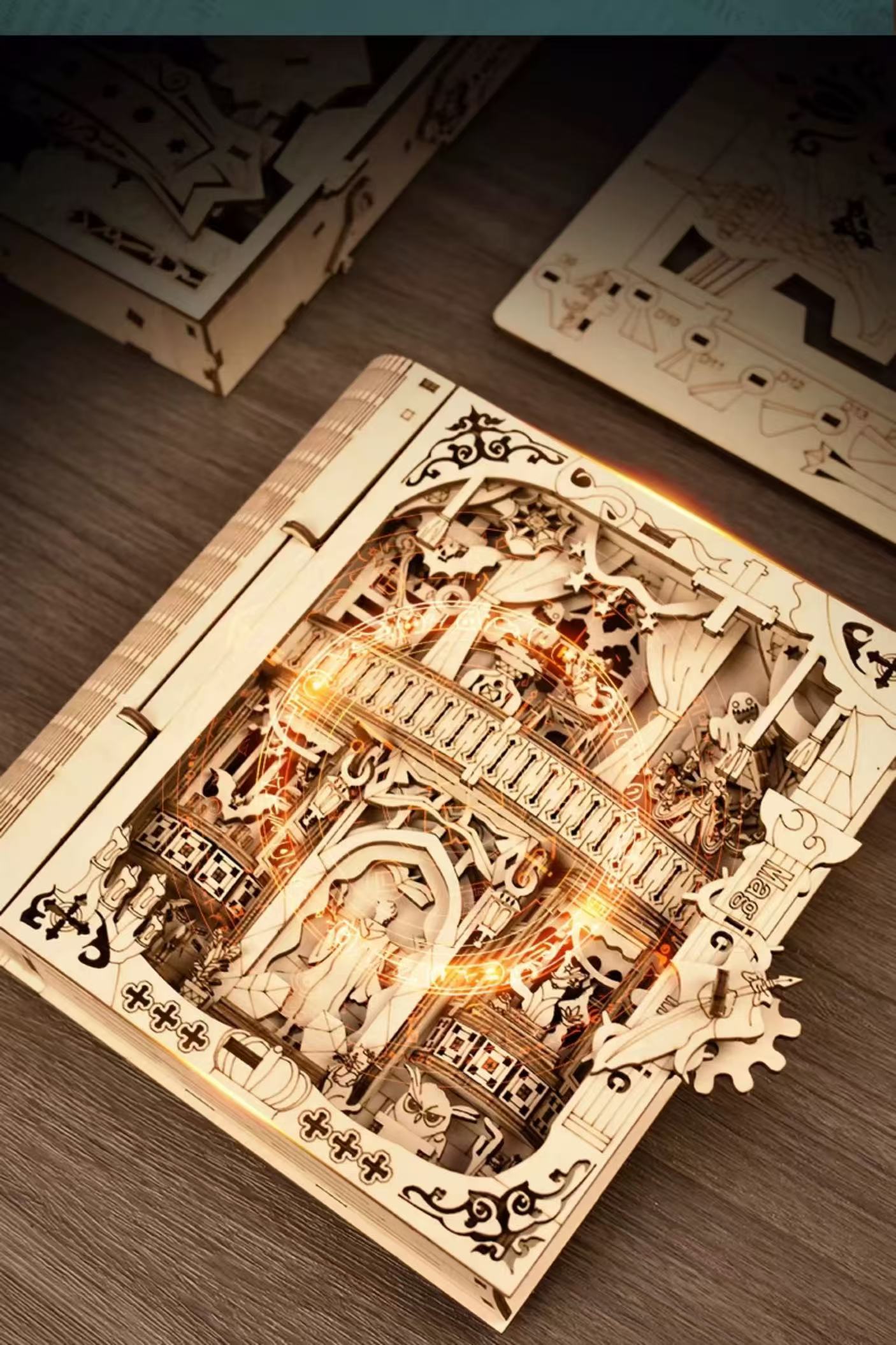 3D puzzle magic book (with storage)