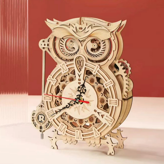 DIY Wood Owl Clock