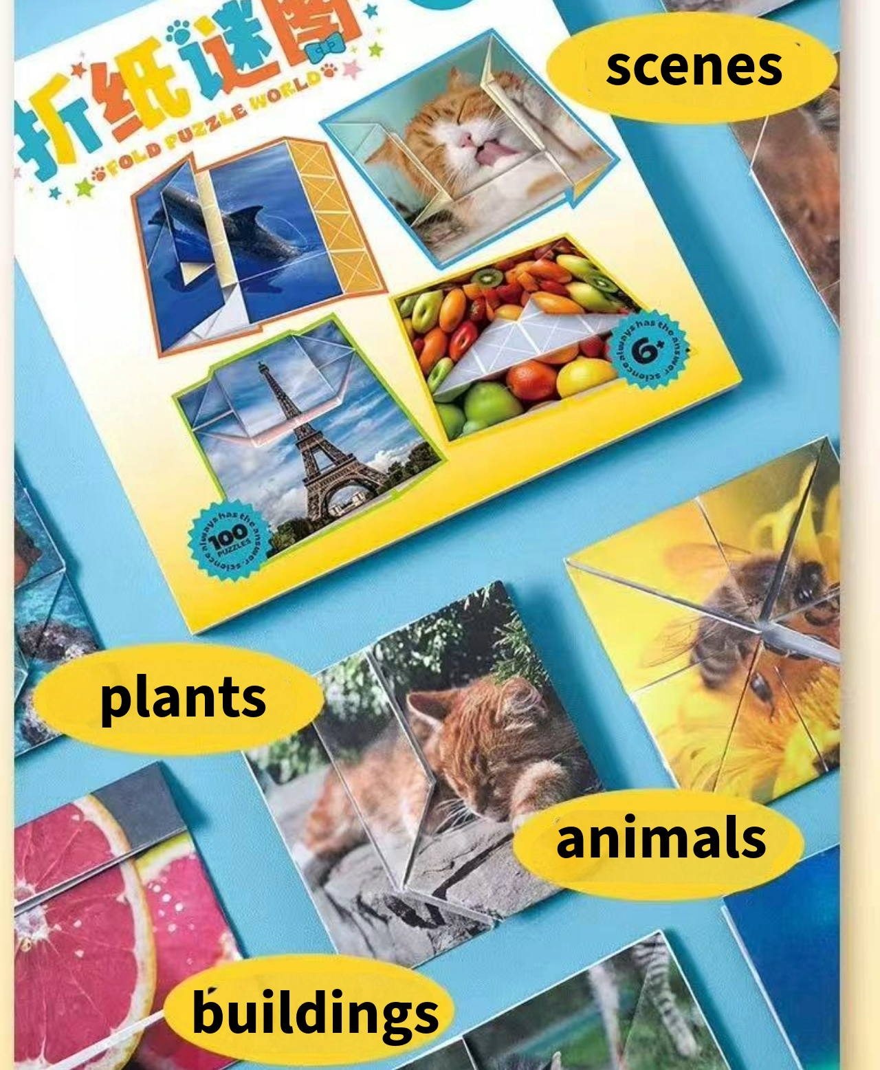 100 papers origami puzzles