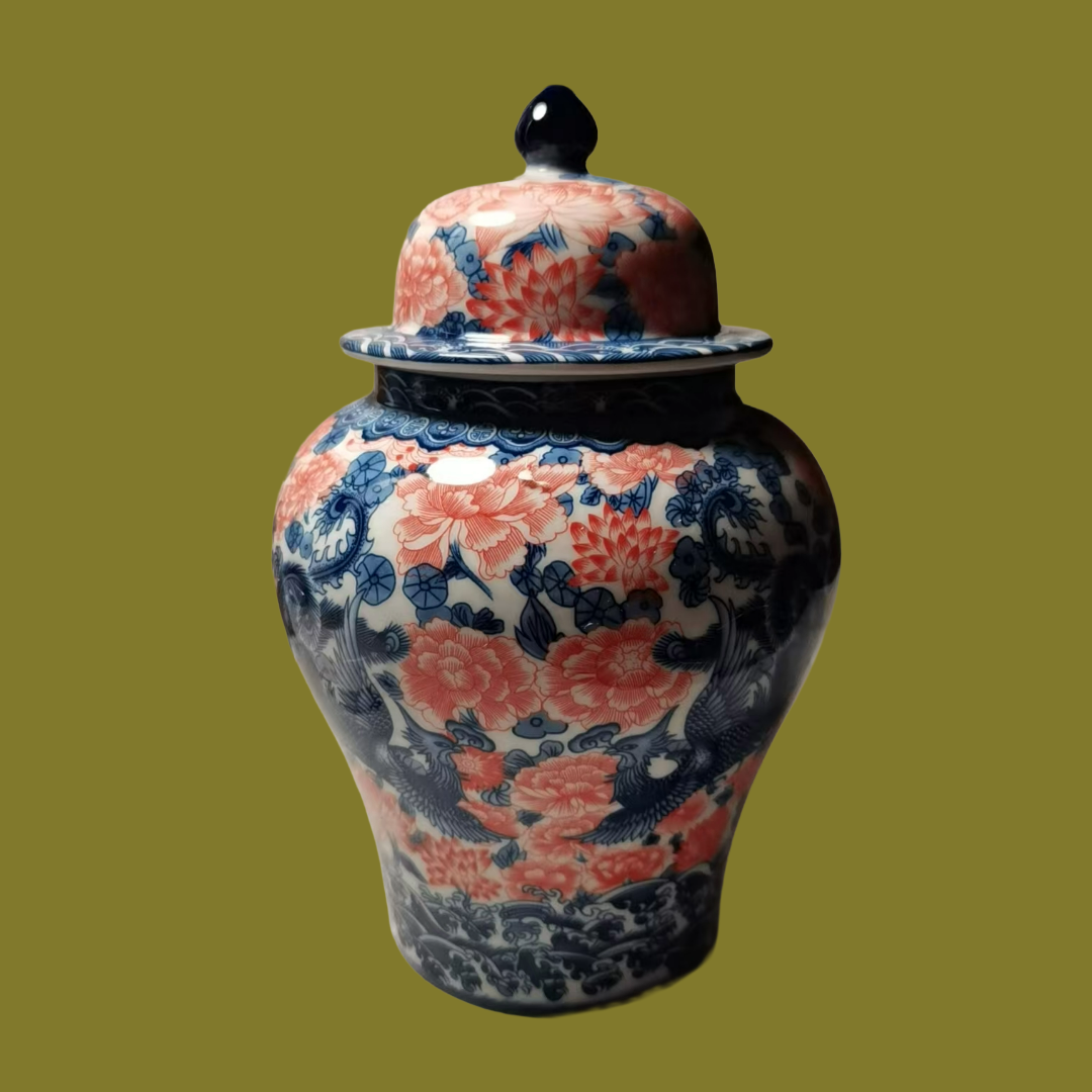 Hand-painted tea canisters