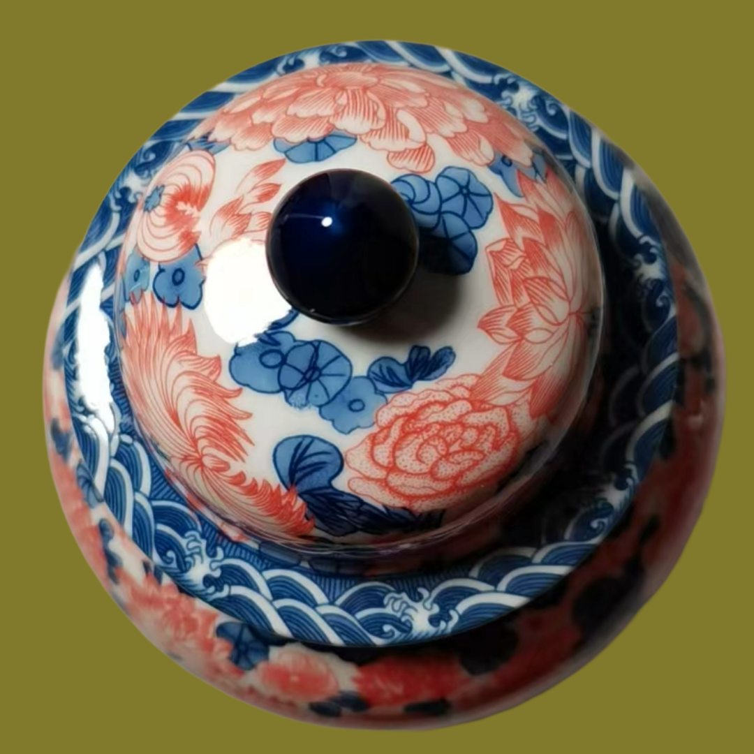 Hand-painted tea canisters