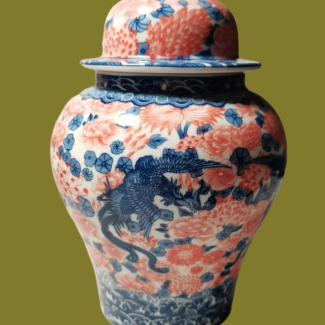 Hand-painted tea canisters