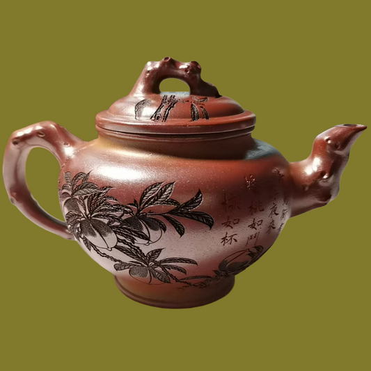 Peach and Plum Garden Collection: Purple Clay Teapots(桃李满园)