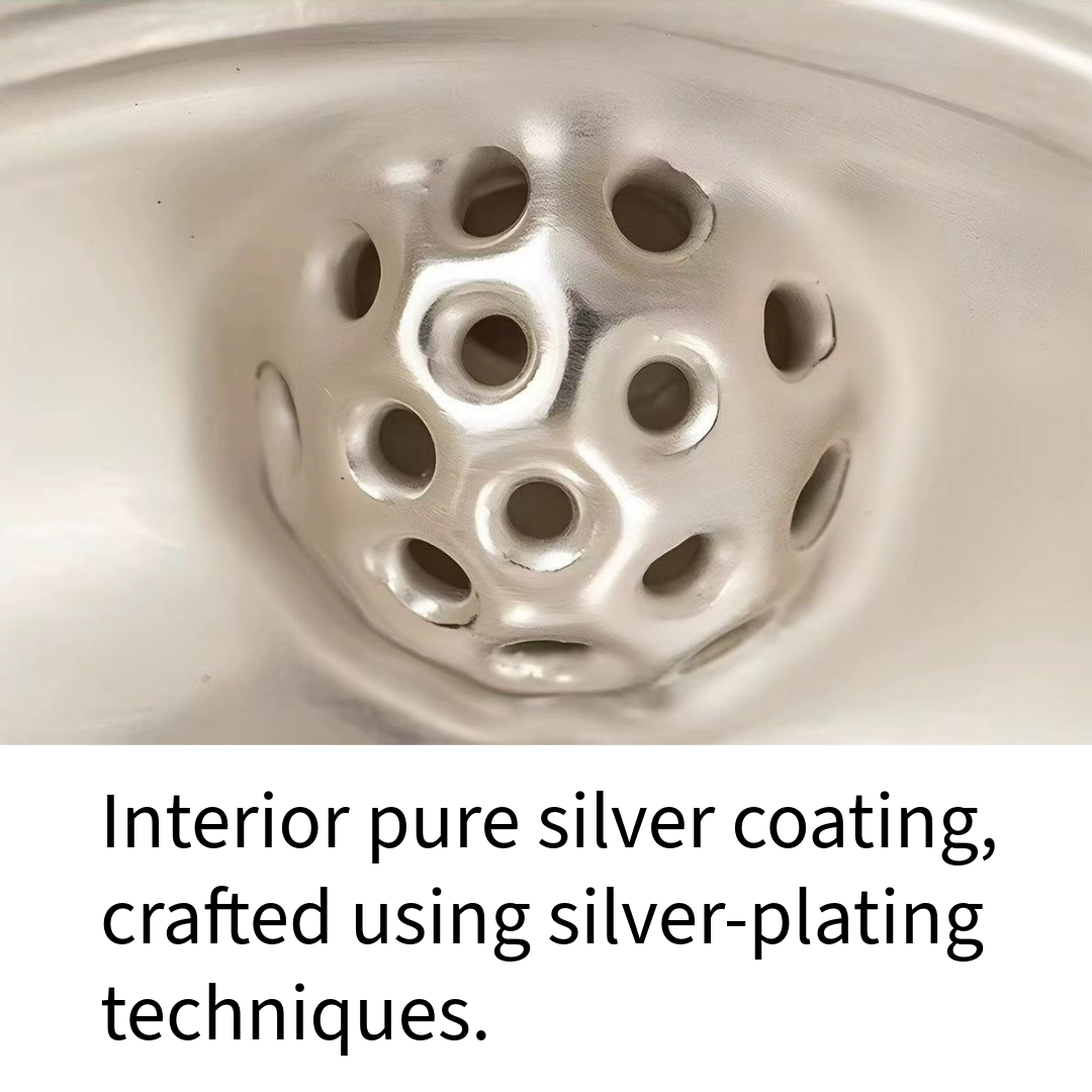 Antique-Style Silver-Plated Ceramic Cup