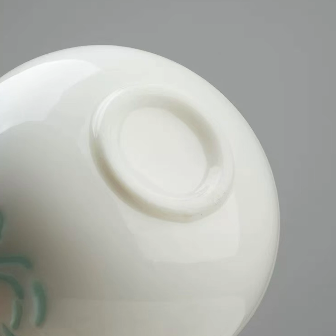 Delicate and transparent ceramic cup